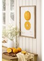 IB LAURSEN Obraz v rámu Citrus Fruits 45 x 60 cm Citron