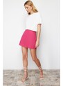 Trendyol Fuchsia High Waist A-Line Mini Woven Skirt