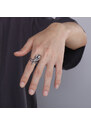 Royal Fashion pánský černý prsten Kobra KR103523-KJX