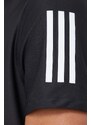 Běžecké tričko adidas Performance Own the Run černá barva, s potiskem, IN1500
