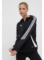 Tréninková mikina adidas Performance Tiro24 černá barva, s kapucí, s aplikací, IJ9956