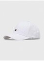 Bavlněná baseballová čepice BOSS bílá barva