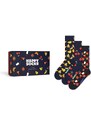 Ponožky Happy Socks Gift Box Food 3-pack tmavomodrá barva