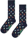 Ponožky Happy Socks Gift Box Navy 3-pack tmavomodrá barva