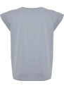 Trendyol Gray Rib Detail Moon Sleeve Basic Knitted T-Shirt