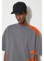 Bavlněné tričko A-COLD-WALL* Brushstroke T-Shirt šedá barva, s potiskem, ACWMTS188