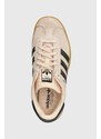 Semišové sneakers boty adidas Originals Gazelle Bold W růžová barva