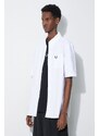 Bavlněná košile Fred Perry Oxford Shirt bílá barva, regular, s límečkem button-down, M5503.100