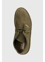 Semišové polobotky Clarks Originals Desert Boot pánské, zelená barva, 26176626