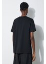 Bavlněné tričko Fred Perry Ringer T-Shirt černá barva, s aplikací, M3519.102