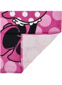 Setino Hravý dětský ručník Minnie s puntíky, růžová