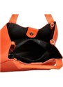 Dámská kožená kabelka do ruky oranžová - Delami Keriska oranžová