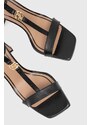 Kožené sandály BOSS Rose černá barva, 50516203