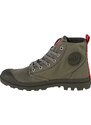 BASIC KHAKI KOTNÍKOVÉ PLÁTĚNÉ TENISKY PALLADIUM PAMPA HI DARE