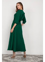 Lanti Šaty s dlouhým rukávem SUK205 Zelená
