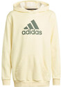 Dětská mikina Badge of Sport Hoodie Jr HN8469 žlutá - Adidas