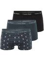 Pánské boxerky Low Rise Trunk 3Pack M U2664G PIT černo grafitové - Calvin Klein