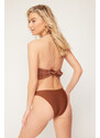 Trendyol Brown Regular Bikini Bottom