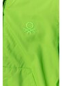 Dětská bunda United Colors of Benetton zelená barva