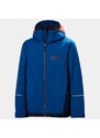 Helly Hansen Quest Jacket JR Deep Fjord dětská lyžařská bunda modrá/tmavě modrá/oranžová 152/12 let