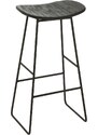Černá dřevěná barová židle J-line Tekke 74 cm