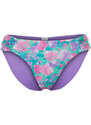 Trendyol Floral Patterned Gathered Brazilian Bikini Bottom