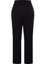 Trendyol Curve Black Woven Trousers