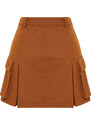 Trendyol Camel Cargo Pocket Woven Shorts Skirt