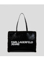 KABELKA KARL LAGERFELD JEANS BOX LOGO PU SHEARLING TOTE