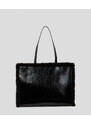 KABELKA KARL LAGERFELD JEANS BOX LOGO PU SHEARLING TOTE