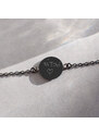 MIDORINI.CZ Pánský řetízkový náramek s medailonkem 13 mm s vlastním gravírováním, Chirurgická ocel
