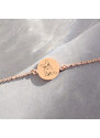 MIDORINI.CZ Pánský řetízkový náramek s medailonkem 13 mm s vlastním gravírováním, Chirurgická ocel