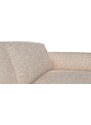 Krémově bílá čalouněná rohová pohovka FLEXLUX LUCERA 317 cm, pravá