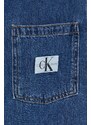 Džínová košile Calvin Klein Jeans dámská, regular, s klasickým límcem