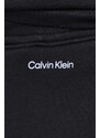 Tepláky Calvin Klein černá barva, hladké