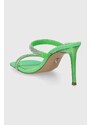 Pantofle Steve Madden Emporium-R dámské, zelená barva, na podpatku, SM11002984