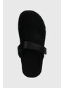 Semišové papuče UGG Goldenstar Clog černá barva, 1138252