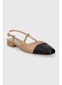 Kožené baleríny Steve Madden Belinda béžová barva, s odkrytou patou, SM11002823