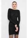 Šaty Elisabetta Franchi černá barva, mini, AM66B41E2