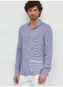 Košile Armani Exchange pánská, fialová barva, regular, s klasickým límcem, 3DZC48 ZNRNZ