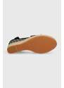 Semišové sandály BOSS Madeira černá barva, 50516698
