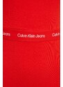 Šaty Calvin Klein Jeans červená barva, mini