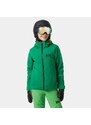 Helly Hansen Quest Jacket JR Malachite dětská lyžařská bunda zelená/oranžová 164/14 let