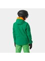 Helly Hansen Quest Jacket JR Malachite dětská lyžařská bunda zelená/oranžová 164/14 let