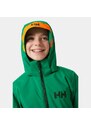Helly Hansen Quest Jacket JR Malachite dětská lyžařská bunda zelená/oranžová 164/14 let