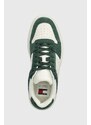 Sneakers boty Tommy Jeans THE BROOKLYN SUEDE zelená barva, EM0EM01371