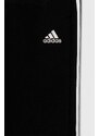 Dětské tepláky adidas černá barva, s aplikací