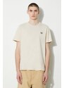 Bavlněné tričko Fred Perry Crew Neck T-Shirt béžová barva, s aplikací, M1600.V54