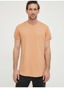Bavlněné tričko G-Star Raw x Sofi Tukker oranžová barva