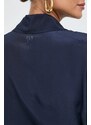 Košile Armani Exchange dámská, tmavomodrá barva, relaxed, s klasickým límcem, 3DYC09 YNXZZ